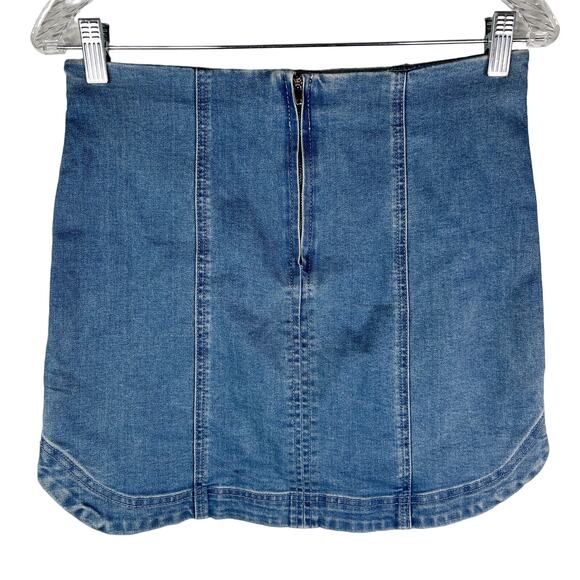 Lot 2 Altar'd State Skirts Soft Denim Olive Green Medium New - Picture 5 of 12